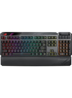 Asus MA02 ROG Claymore II Wireless Modular Mechanical Gaming Keyboard, Detachable Numpad, RX Red Switches, Aura Sync, 2.4 Ghz, USB 2.0 - Black
