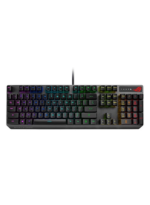 Mechanical Gaming Keyboard - ROG Strix Scope RX | Red Optical Switches USB 2.0 Passthrough 2X Wider Ctrl Key for Greater FPS Precision Aura Sync, Armoury Crate RGB Lighting