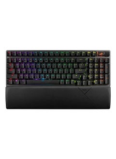 أسوس ASUS X901 ROG Strix Scope II 96 Wireless: تصميم مدمج بنسبة 96%، ومفاتيح NXSW بدقة 36000 نقطة في البوصة، وأغطية مفاتيح PBT، وتقنية ROG SpeedNova اللاسلكية، ومعدل استقصاء 1000 هرتز، ورغوة تخميد الصوت  - Image 1