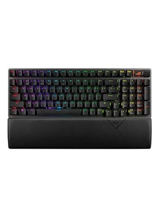 ASUS X901 ROG Strix Scope II 96 Wireless Gaming Keyboard, Three-Mode Connection, Shock Absorbing Foam and Switch Dampening Pads, Hot Swappable Pre-Lubricated ROG NX Snow Switches, PBT Keycaps, RGB-Black - pnsku/N70011675V/45/_/1696868295/b1870694-6f63-4bf7-8b83-f6990931ddaf