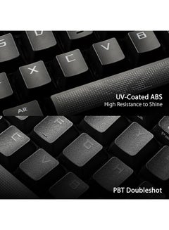 أسوس ASUS X901 ROG Strix Scope II 96 Wireless: تصميم مدمج بنسبة 96%، ومفاتيح NXSW بدقة 36000 نقطة في البوصة، وأغطية مفاتيح PBT، وتقنية ROG SpeedNova اللاسلكية، ومعدل استقصاء 1000 هرتز، ورغوة تخميد الصوت  - Image 5