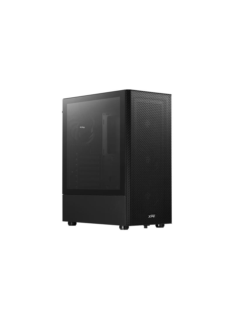 XPG - Valor Mesh Compact Mid-Tower Chassis Computer Case Valormeshmt-BKCWW Black - Image 1
