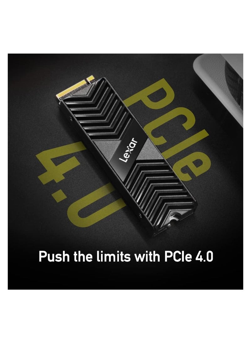 Lexar - Professional NM800 Pro SSD With Heatsink PCIe Gen4 NVMe M.2 2280 Internal Solid State Drive, Up To 7500MB/s Read, For PS5, Gamers And Creators LNM800P002T-RN8NG 2 TB - Image 1