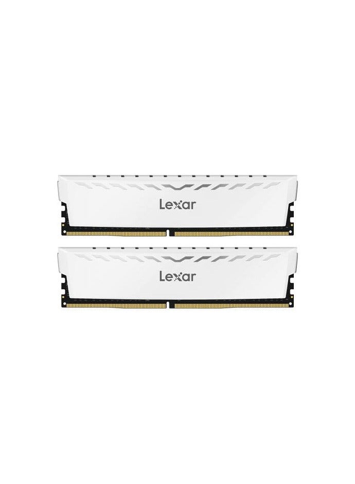 ليكسار Thor DDR4 16GB Kit 2x8GB، U-DIMM، 3600 ميجاهرتز، ذاكرة وصول عشوائي للكمبيوتر الشخصي مع مبدد حراري أبيض 
