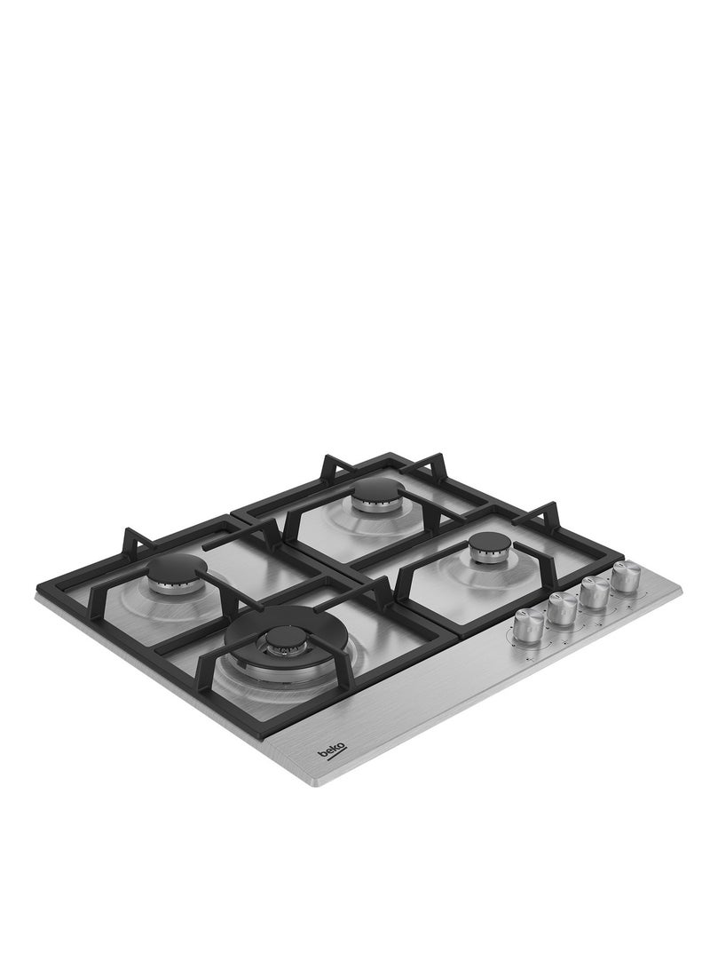 Beko Gas Built-In Hob, 4 Burners HIAW64225SX Stainless Steel - Image 3