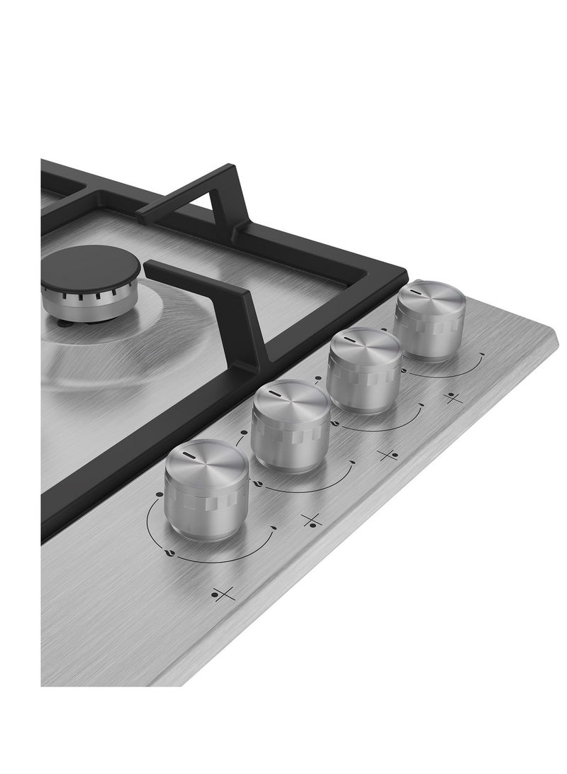 Beko Gas Built-In Hob, 4 Burners HIAW64225SX Stainless Steel - Image 4
