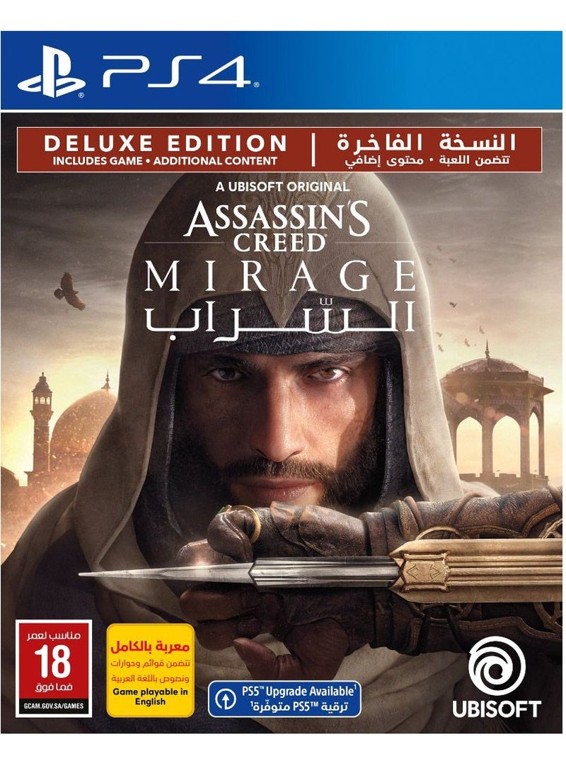 Ubisoft Assassins Creed Mirage Deluxe Edition PS4 - PlayStation 4 (PS4) - Image 1
