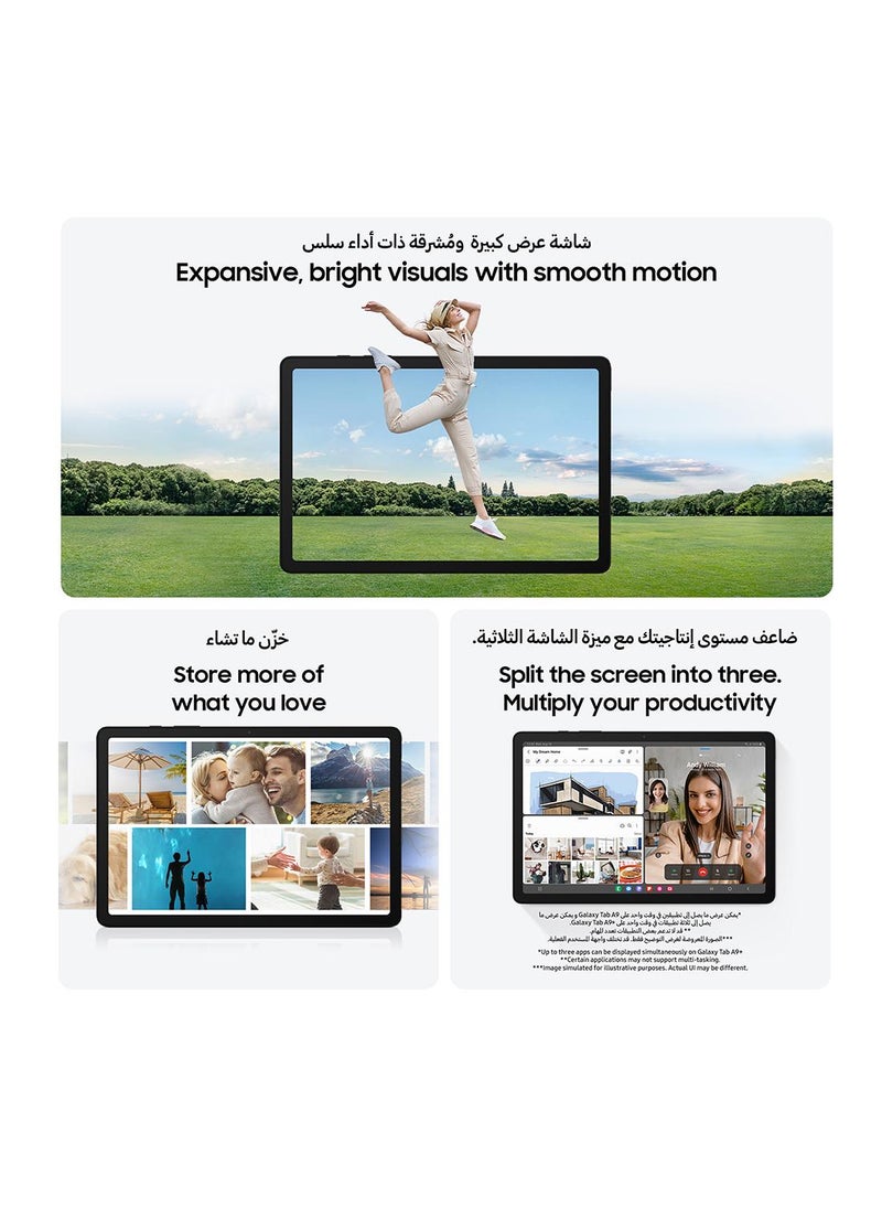 سامسونج جالاكسي تاب A9 جرافيت، ذاكرة الوصول العشوائي 8 جيجابايت، 128 جيجابايت واي فاي - إصدار الشرق الأوسط - Image 4
