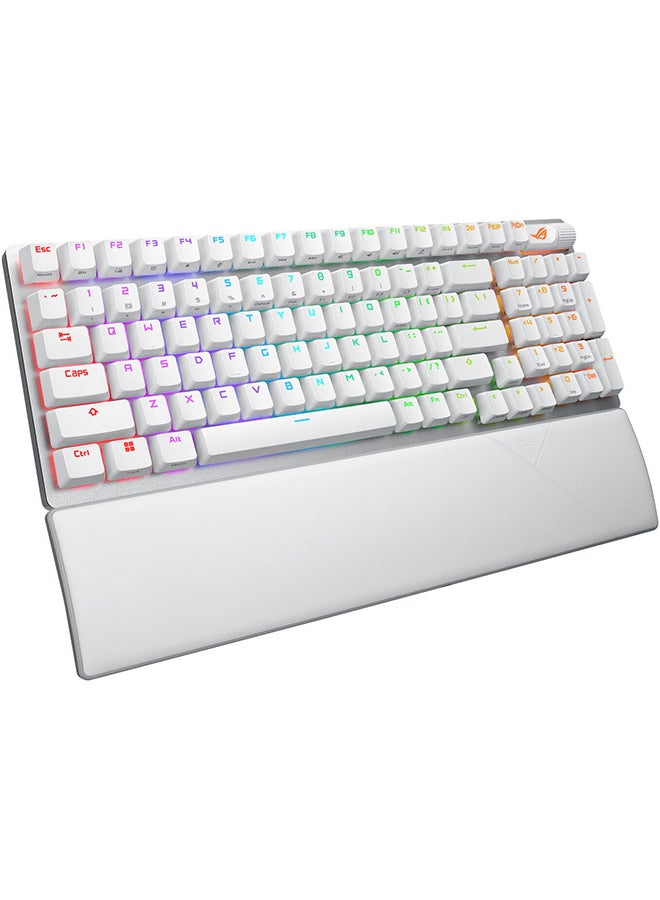 أسوس - ROG X901 Strix Scope II 96% Gaming Keyboard, NX Snow Switches, Hot-Swappable, ROG Omni Receiver, UV-Coated ABS keycaps, Tri-Mode Connection, English - Arabic Layout - Image 1