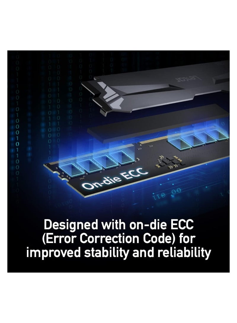 Lexar Ares RGB 32Gb (2x16GB) DDR5 Ram 6000MT/s CL34 Desktop Memory - AMD Expo And Intel XMP 3.0 LD5FU016G-R6000GDGA Black  - Image 5