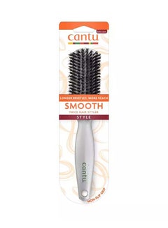 Cantu Smooth Thick Hair Brush Styler Grey/White  - Image 1