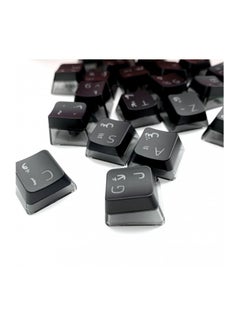 XPG Scarab Arabic/English Keycaps - SCARAB104-BKCME Black  - Image 5