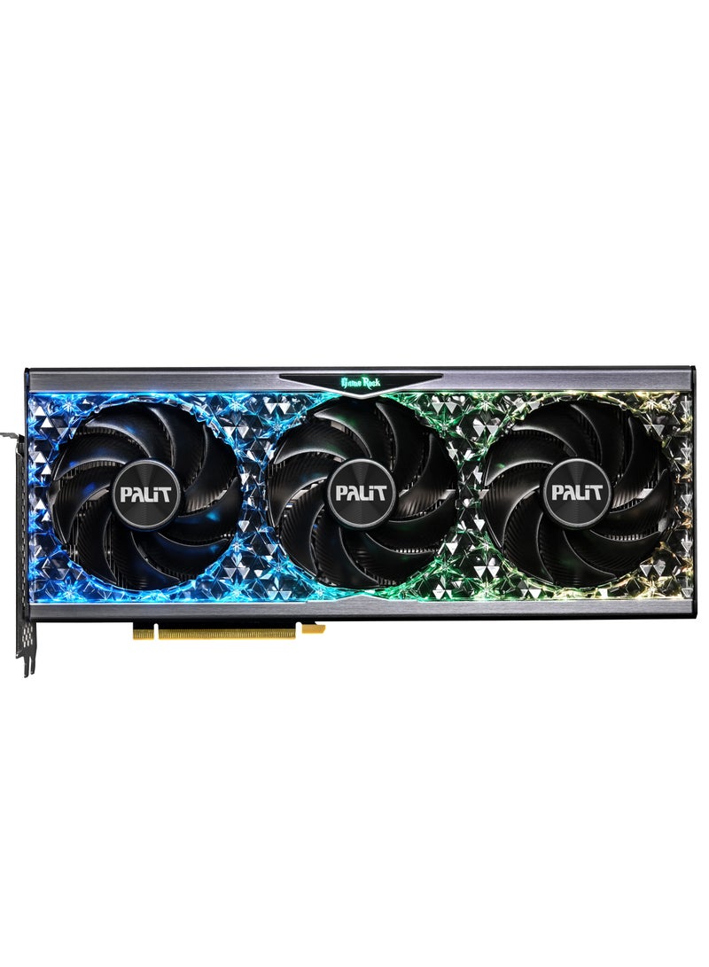 Palit - NVIDIA GeForce RTX™ 4070 Ti GameRock OC, 12GB GDDR6X Graphics Card,7680 Cores,2775 MHz Boost Clock Speed, 192 Bit Memory, PCI Express Gen4,1xHDMI 2.1,Midnight Kaleidoscope | NED407TU19K9-1045G black - Image 1