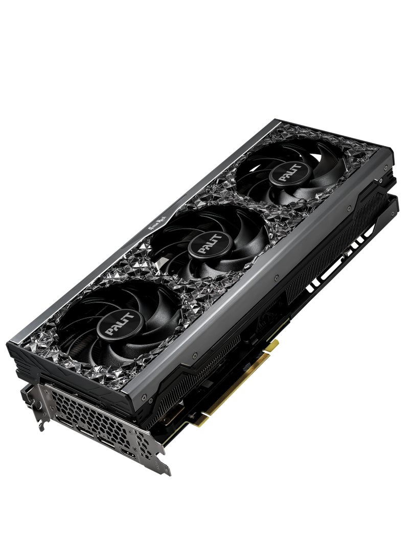 Palit - NVIDIA GeForce RTX™ 4070 Ti GameRock OC, 12GB GDDR6X Graphics Card,7680 Cores,2775 MHz Boost Clock Speed, 192 Bit Memory, PCI Express Gen4,1xHDMI 2.1,Midnight Kaleidoscope | NED407TU19K9-1045G black - Image 1