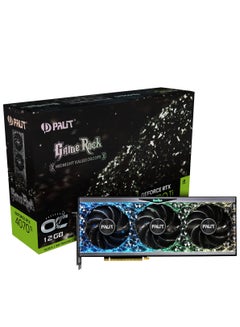 NVIDIA GeForce RTX™ 4070 Ti GameRock OC, 12GB GDDR6X Graphics Card,7680 Cores,2775 MHz Boost Clock Speed, 192 Bit Memory, PCI Express Gen4,1xHDMI 2.1,Midnight Kaleidoscope | NED407TU19K9-1045G black