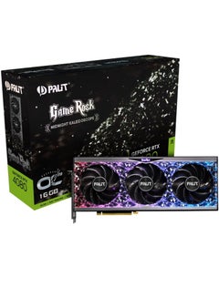 NVIDIA GeForce RTX™ 4080 GameRock OC,16GB GDDR6X Graphics Card,9728 Cores,2505 MHz Clock Speed,256 Bit Memory,PCI Express Gen4,Gale Hunter Fan,1xHDMI 2.1,Midnight Kaleidoscope-NED4080S19T2-1030G Black