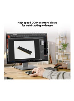 Lexar 8Gb DRAM, DDR4 3200 MHz UDIMM Desktop Memory For Everyday Users, Performance Upgrade Black  - Image 3