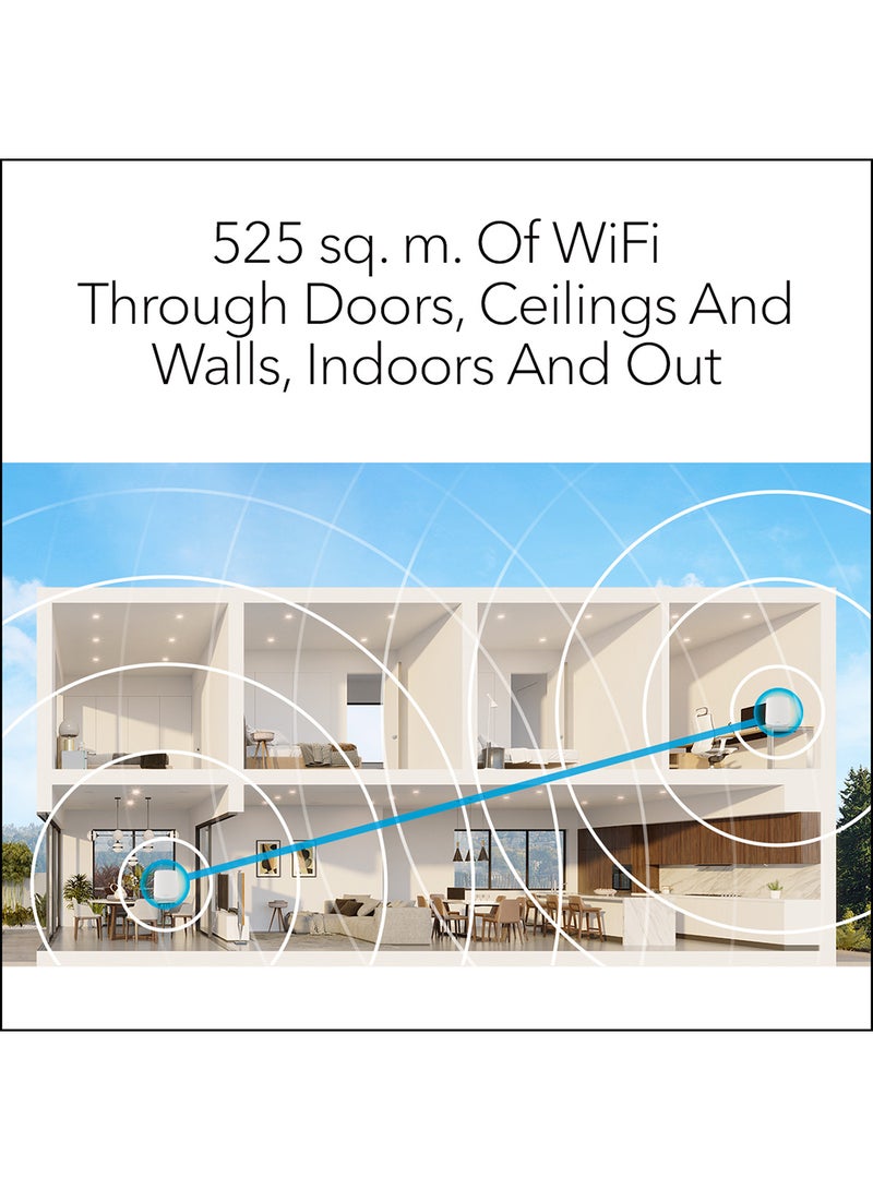 NETGEAR - Orbi Whole Home WiFi 6 Tri-Band Mesh System (RBK763S) | AX5400 Wireless Speed (Up to 5.4Gbps) | 3 Pack White, Grey - Image 1