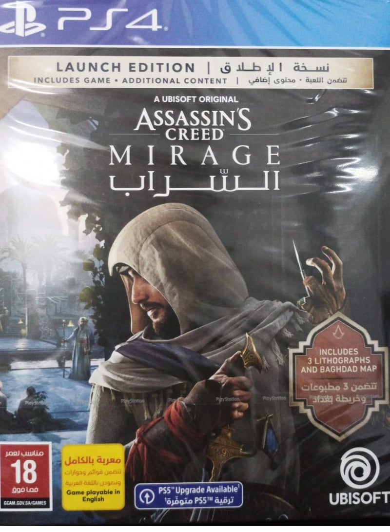 Ubisoft - Assassins Creed Mirage Launch Edition - PlayStation 4 (PS4) - Image 1