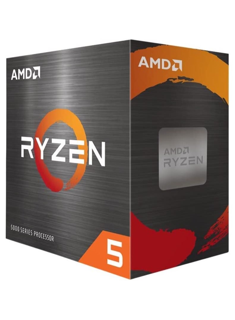 AMD - Ryzen 5 5500 Desktop Processor (6-Core/12-Thread, 19 MB Cache, Up To 4.2 GHz Max Boost), Black - Image 1