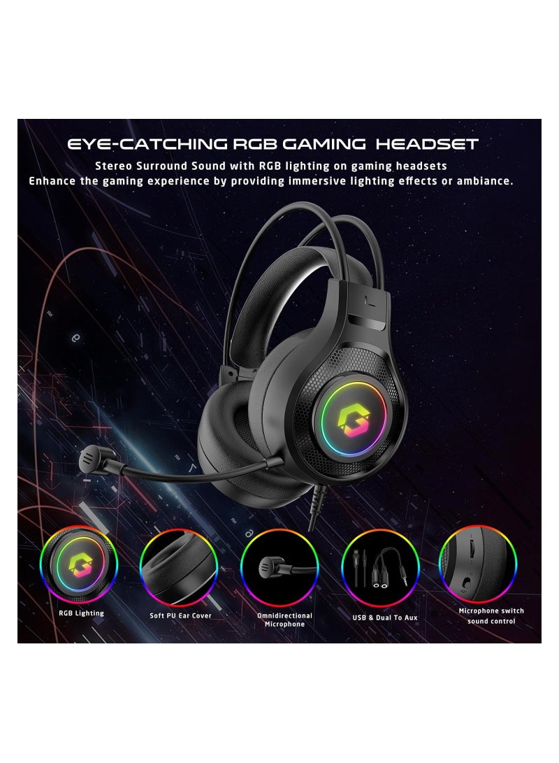 GameOn - VIPER X All-In-One Gaming Bundle (Mechanical Keyboard, Headset, Mouse & Mousepad) BLACK - Image 1