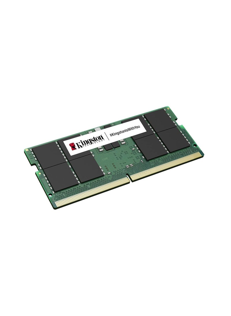 كينغستون - ذاكرة الوصول العشوائي القيمة 32 جيجابايت 3200MT/s DDR4 Non-ECC CL22 SODIMM KVR32S22D8/32 ذاكرة الكمبيوتر المحمول - Image 1