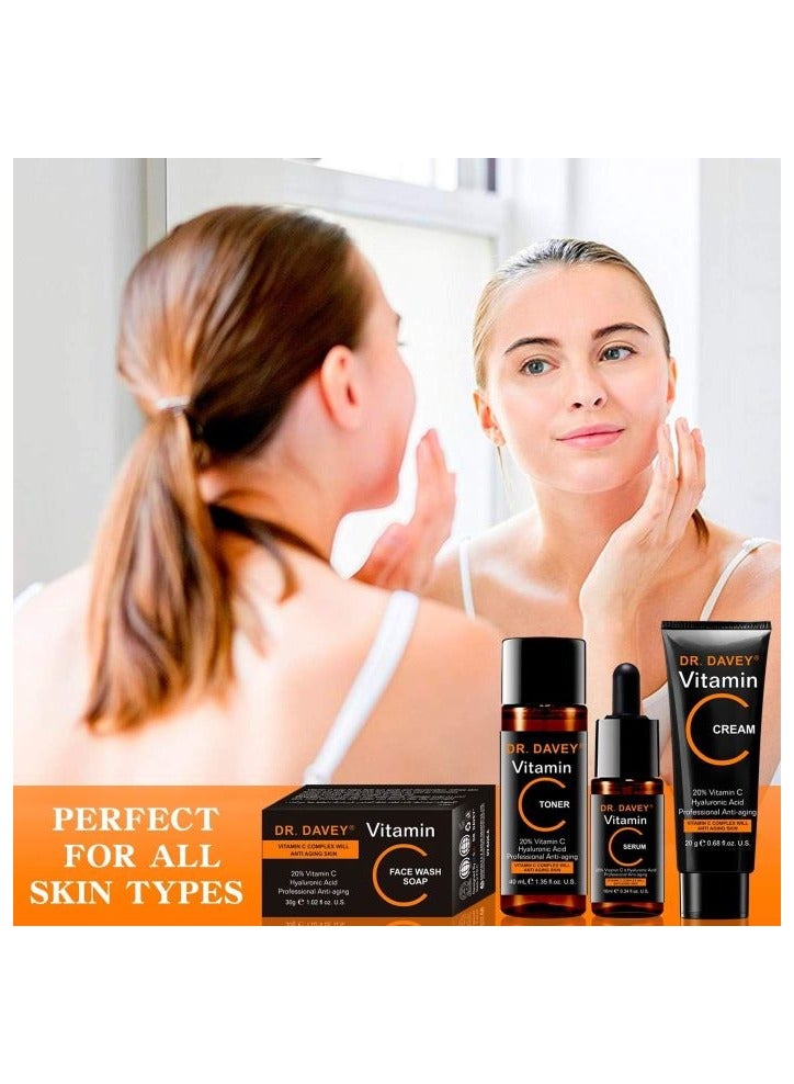 دكتور دافي مجموعة فيتامين سي الكاملة للعناية بالوجه في 5 100 جرام - Image 3