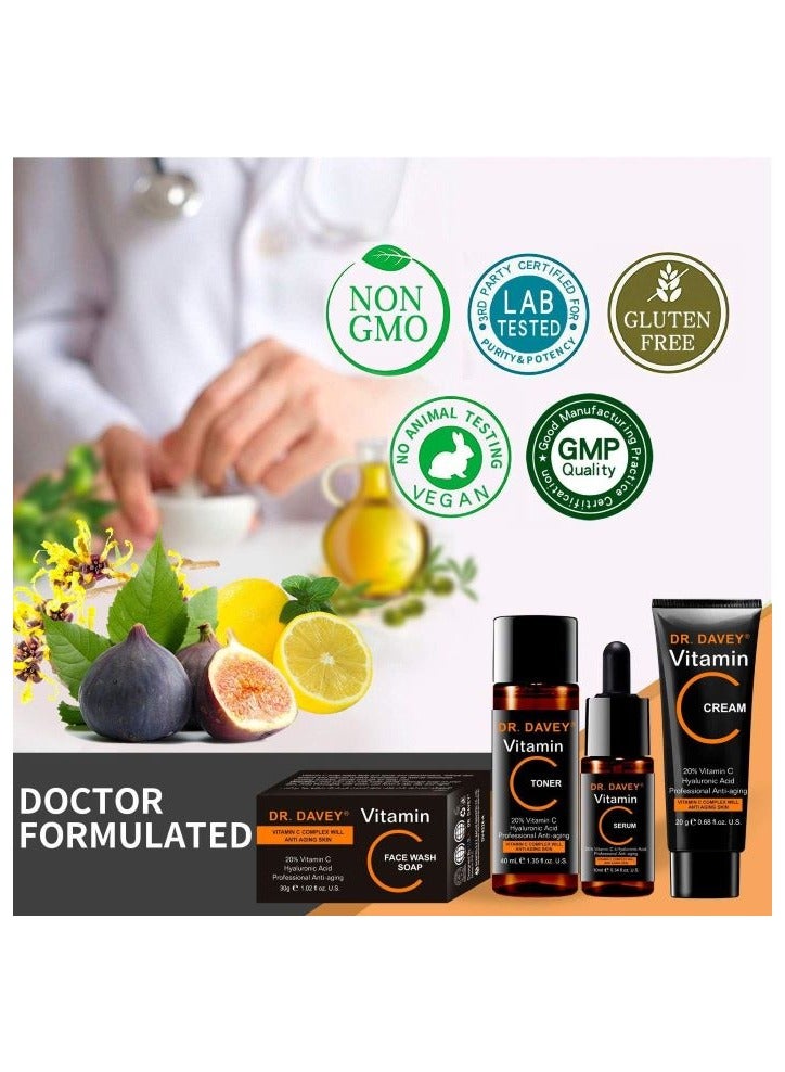 دكتور دافي مجموعة فيتامين سي الكاملة للعناية بالوجه في 5 100 جرام - Image 4