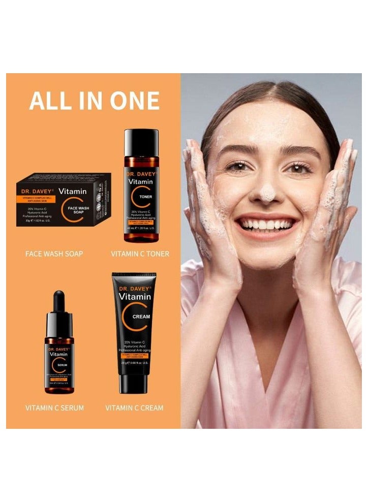 دكتور دافي مجموعة فيتامين سي الكاملة للعناية بالوجه في 5 100 جرام - Image 2