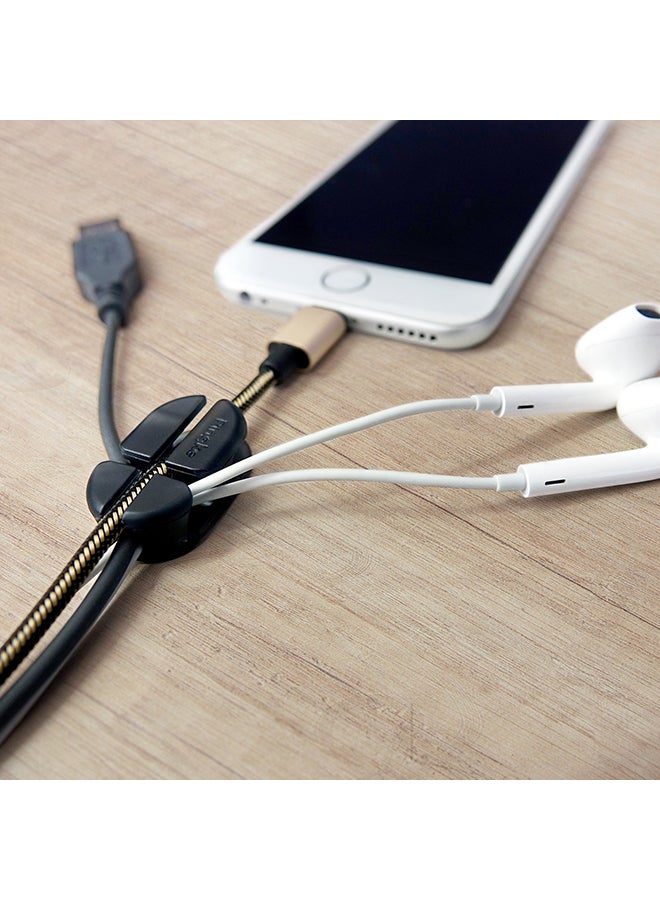 Ringke Multipurpose Back Adhesive Desktop And Office Cable Clip Organizer USB Electronics Accessory Holders 6 Pack Multicolour - Image 2