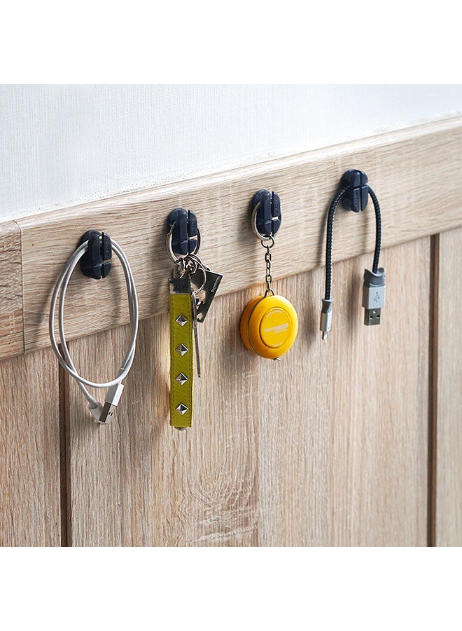 Ringke Multipurpose Back Adhesive Desktop And Office Cable Clip Organizer USB Electronics Accessory Holders 6 Pack Multicolour - Image 4