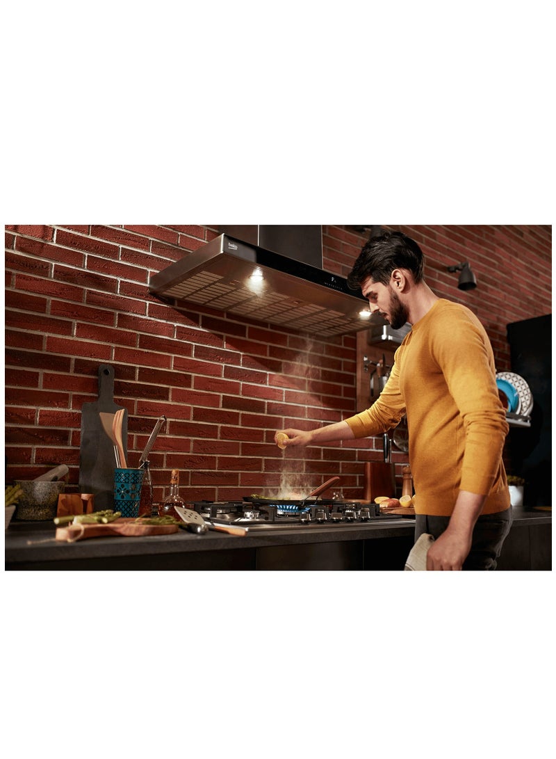 Beko - Beko Built-in Hood, 60 CM, Stainless Steel- CWB 6441 XN 133 W CWB6441XN Silver - Image 1