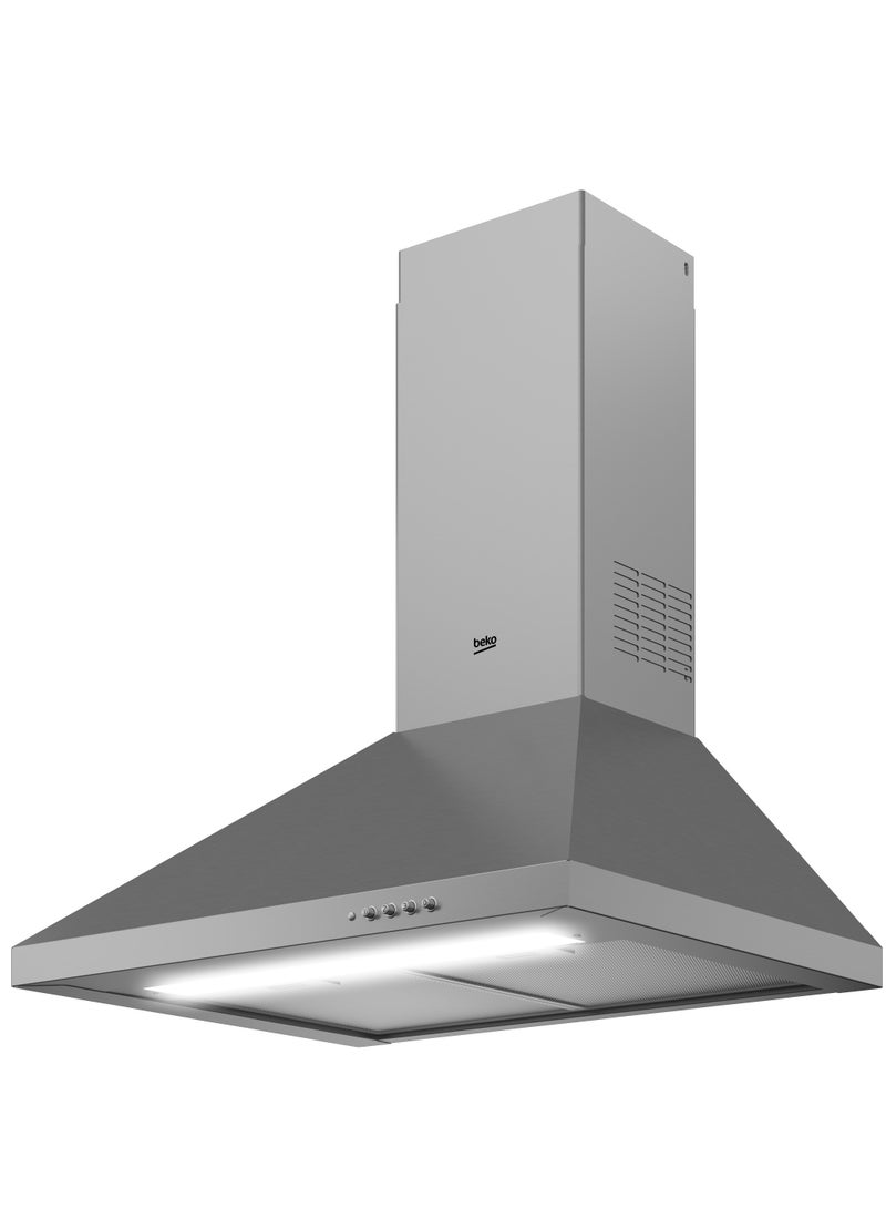 Beko - Beko Built-in Hood, 60 CM, Stainless Steel- CWB 6441 XN 133 W CWB6441XN Silver - Image 1