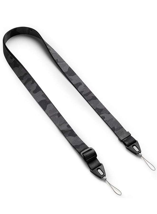 Ringke Shoulder Strap Designed With Adjustable Sturdy Universal Lanyard For Camera And Phone Case - Camo Black - Image 1