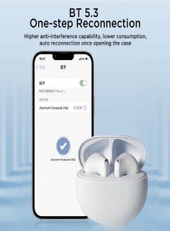 JOYROOM Bluetooth 5.3 TWS Wireless Earphones 65Ms Low Latency Earbuds 13Mm Driver HiFi Headphones 4 Mics+ENC Hd Call White  - Image 3