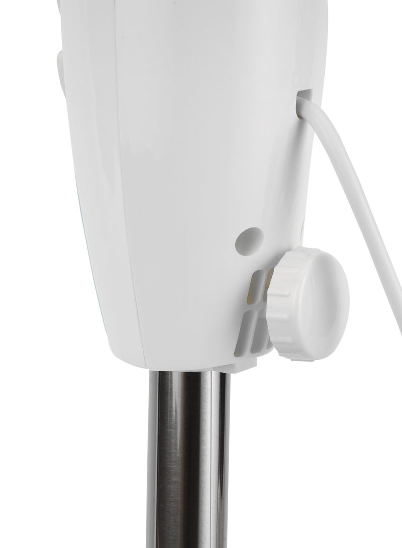 KRYPTON Stand Fan 3 Speed 6 Leaf blade Horizontal oscillation Adjustable height and tilt setting  50 W KNF6436 White/Blue  - Image 5