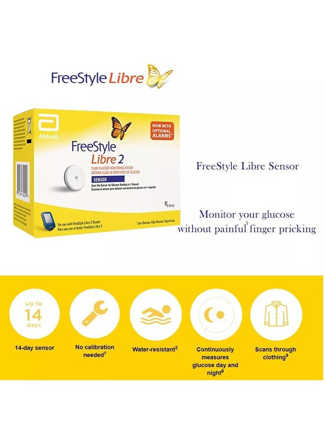 FreeStyle Libre - Pack Of 3 New 2 Flash Glucose Monitoring System Sensor Kit - Image 1
