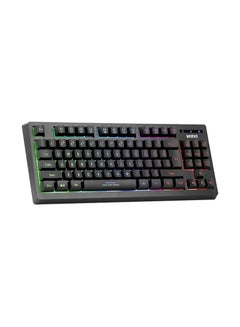 MARVO K607-EN Gaming Keyboard, Multimedia, USB 2.0, Full Anti-ghosting, Ergonomic Compact Design, 3 Colour LED Backlit with Adjustable Brightness, Black  - Image 1