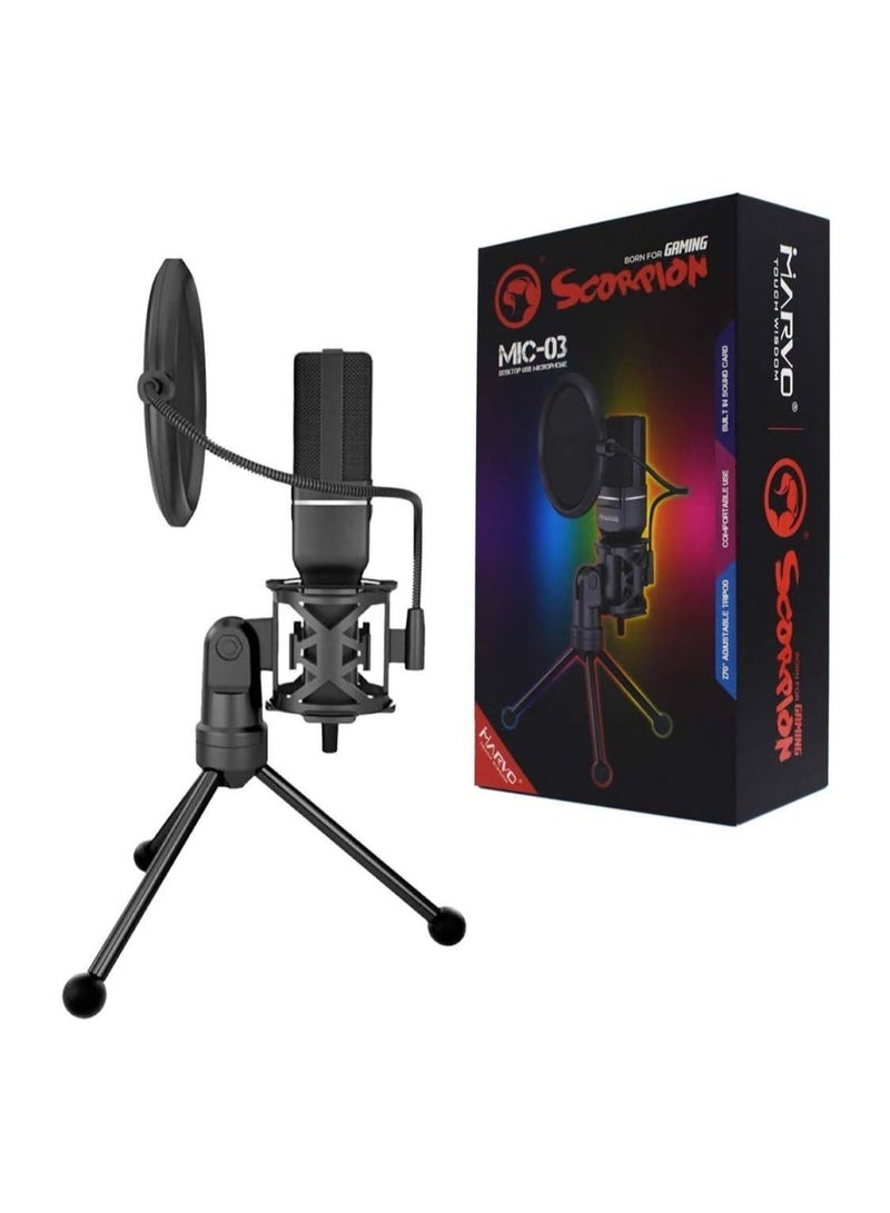 MARVO MIC-03 Wired Microphone  - Image 1