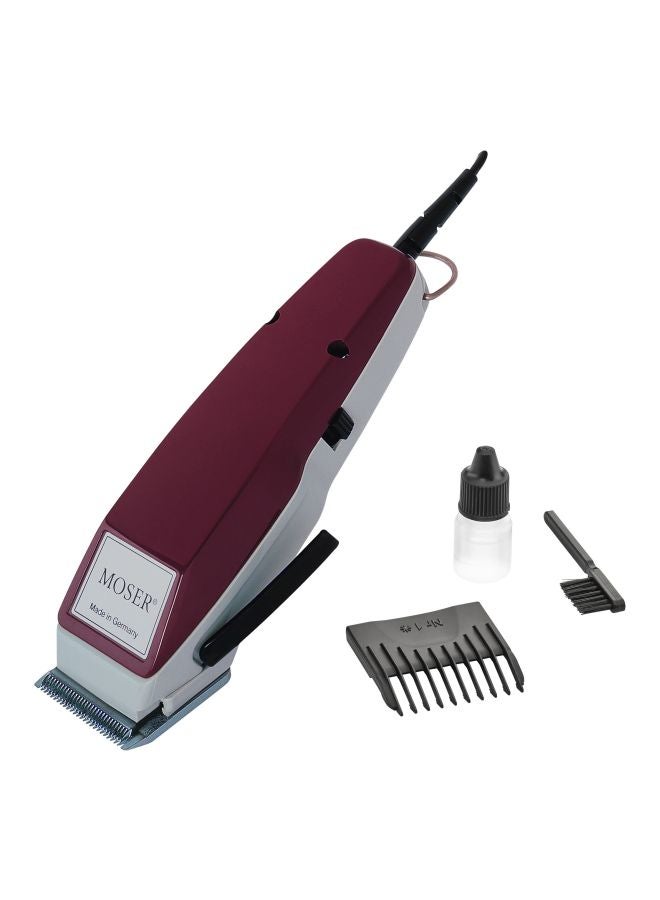 MOSER International Version 1400 Professional Corded Hair Clipper Burgandy - Image 1