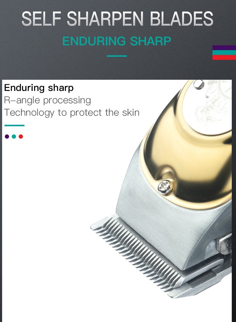 VGR Hair Clippers, Professional Hair Cutting Kit for Men, USB Cord/Cordless Rechargeable Hair Trimmer Set with LED Display, Model V-181 - Image 4