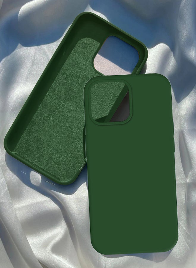 مارجون غطاء سيليكون لجهاز iPhone 15 مع مغناطيس مغناطيسي غطاء خلفي متين ومقاوم للخدوش - Image 1