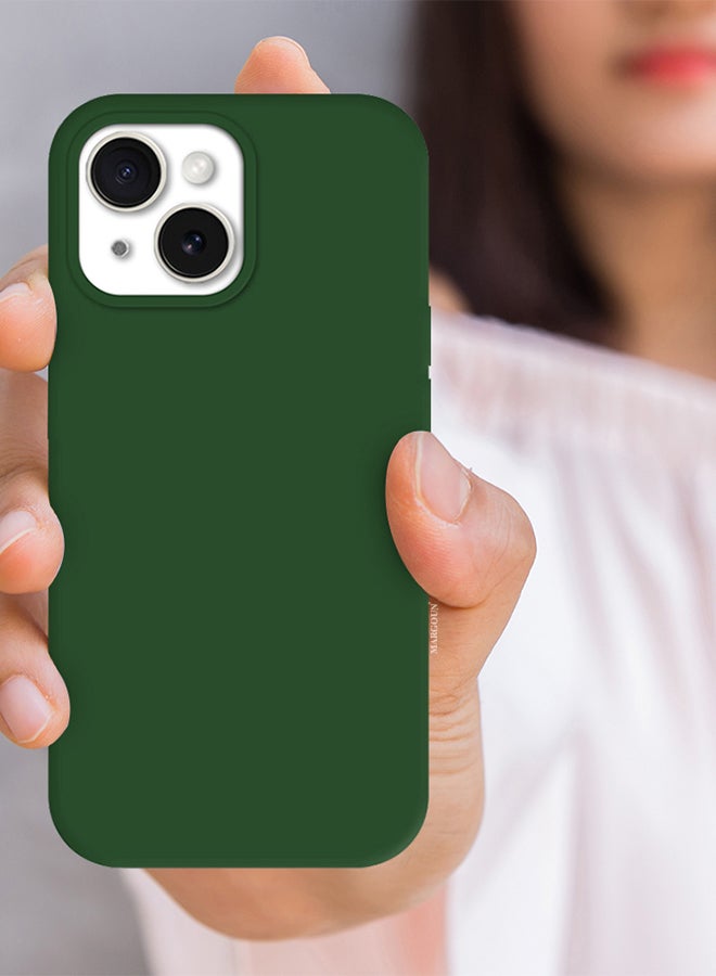 مارجون غطاء سيليكون لجهاز iPhone 15 مع مغناطيس مغناطيسي غطاء خلفي متين ومقاوم للخدوش - Image 3