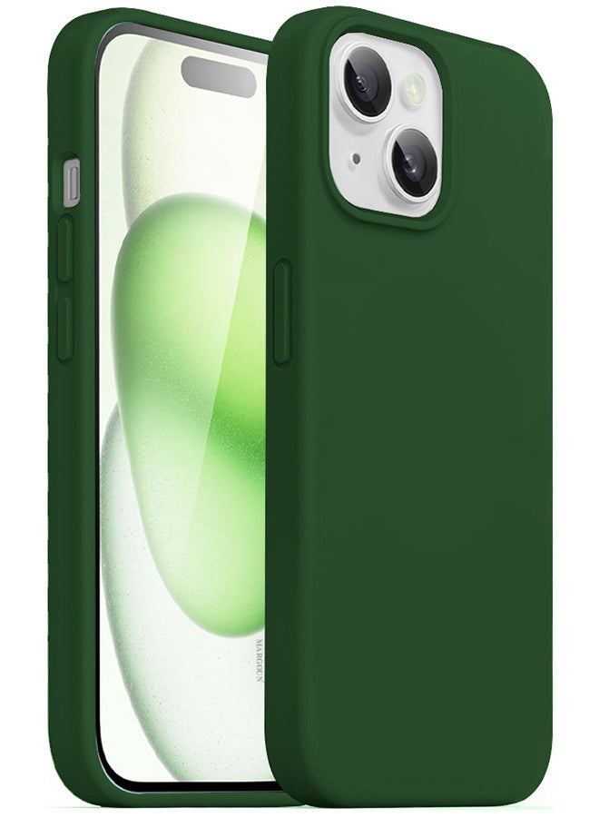 مارجون غطاء سيليكون لجهاز iPhone 15 مع مغناطيس مغناطيسي غطاء خلفي متين ومقاوم للخدوش - Image 2