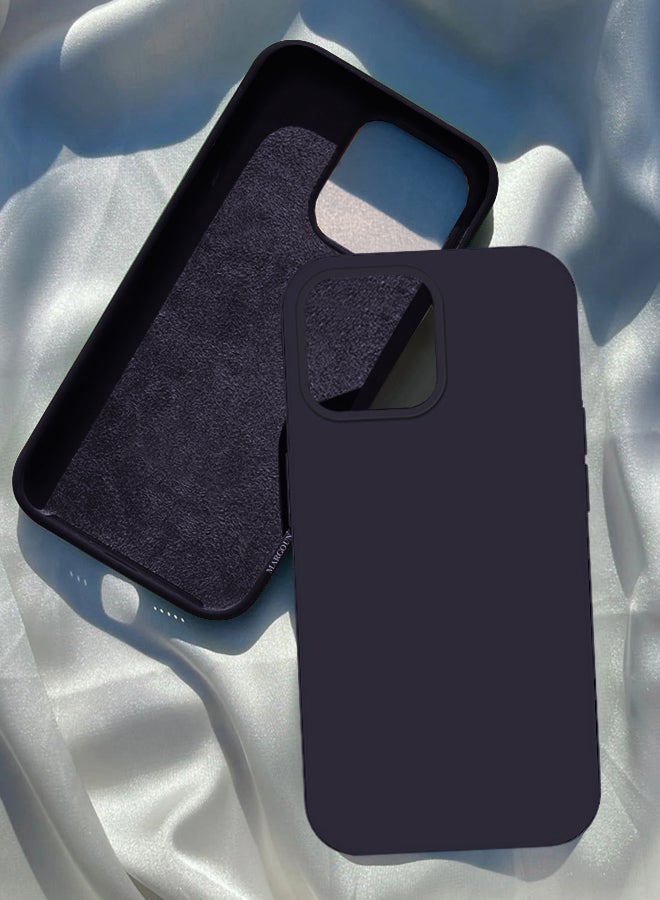 MARGOUN iPhone 15 Plus Silicone Case Cover With MagSafe Durable And Anti Scratch Back Cover Dark Blue - Image 1