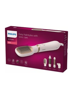 Philips Air Styler Good For Fast Drying And Best Styling With Smooth-Shine, Frizz-Free Hair, 4 Attachments, 800W White  - Image 2