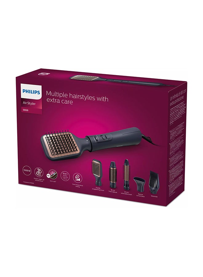 Philips Air Styler For Multiple Hairstyles With Heat-Distribution Technology For Smooth-Shine, Frizz-Free Hair Results, 5 Attachments, 1000W Blue - Image 2