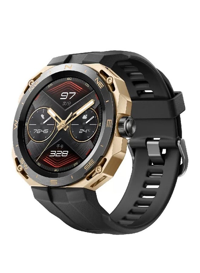 HUAWEI WATCH GT Cyber 46mm Smartwatch Shining Gold Black - Image 1