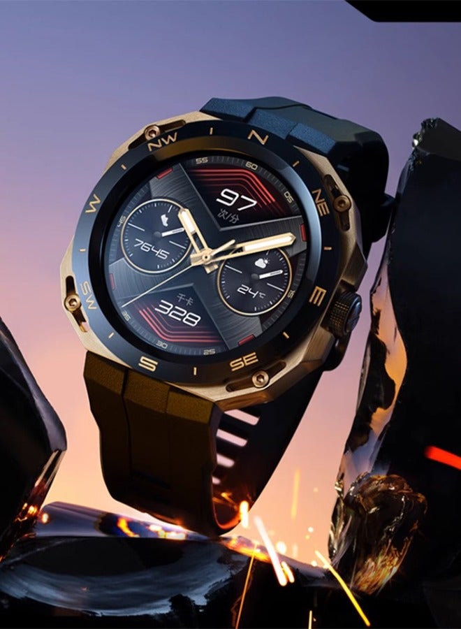 HUAWEI WATCH GT Cyber 46mm Smartwatch Shining Gold Black - Image 3