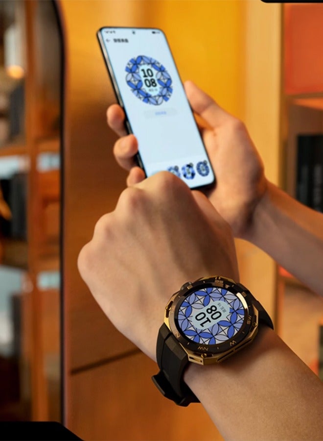 HUAWEI WATCH GT Cyber 46mm Smartwatch Shining Gold Black - Image 2